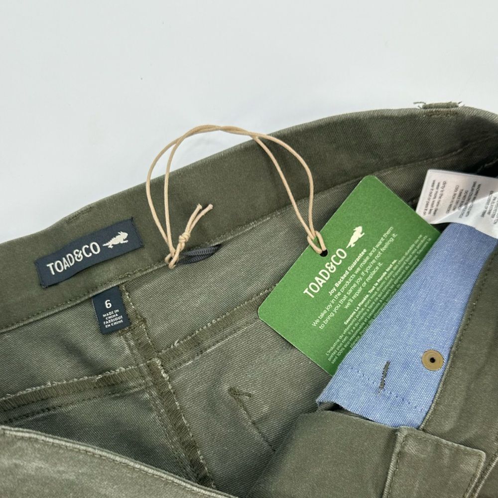 Toad&Co Olive Green Jean Shorts NWT - Picture 9 of 9